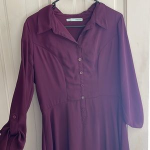 Maurice’s burgundy dress